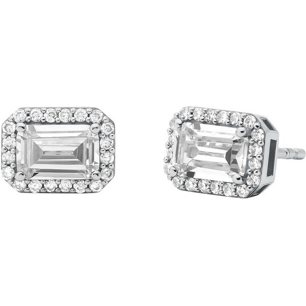 Michael Kors Blyštivé strieborné náušnice so zirkónmi Brilliance 66588731