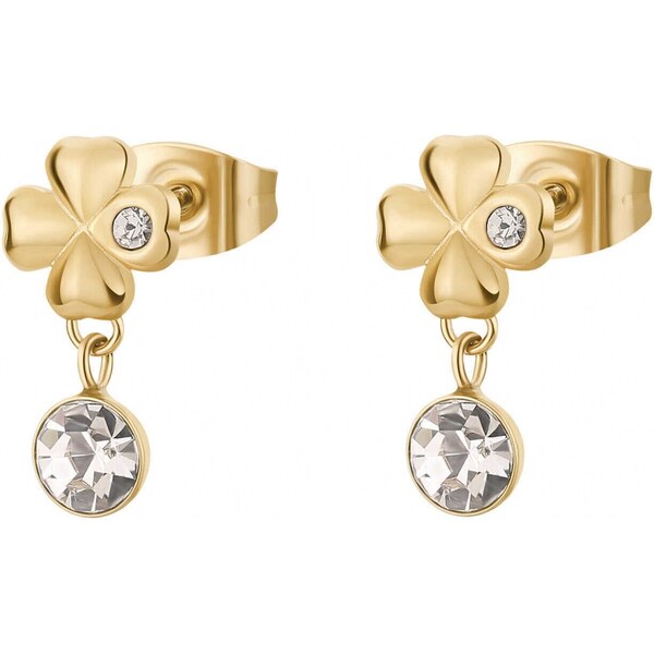 Brosway Slušivé náušnice Štvorlístok s kryštálom Chakra BHKE183 66589536