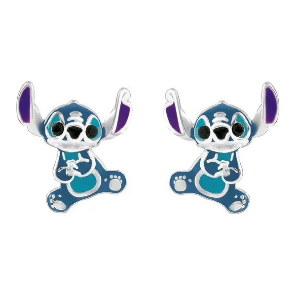 Disney Strieborné kôstkové náušnice Stitch Lilo & Stitch ES00037SRHL 66594822