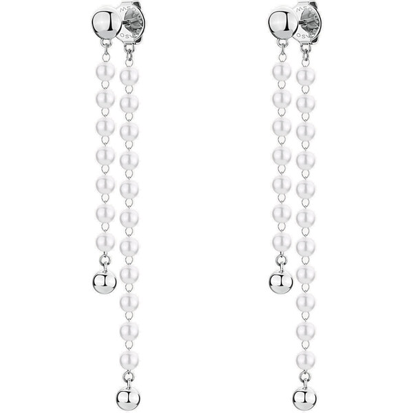 Brosway Dlhé oceľové náušnice s perlami 2v1 Essential BNL101 66592629