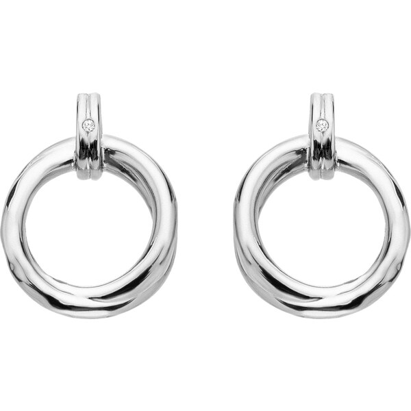 Hot Diamonds Strieborné visiace náušnice s diamantmi Aura DE824 66593557