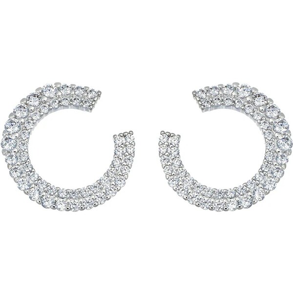 CRYSTalp Elegantné náušnice s čírymi kryštálmi Typo 42319.R 66587029