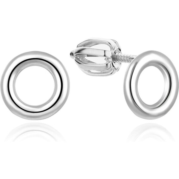 MOISS Strieborné náušnice kôstky Krúžky E0004412 66583343