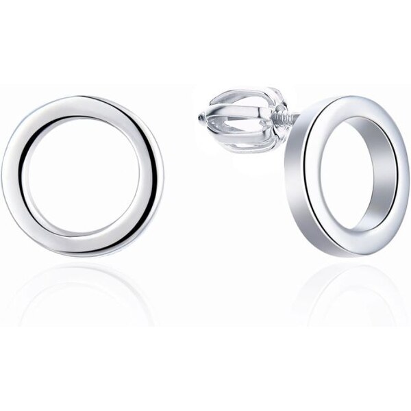 MOISS Minimalistické strieborné náušnice kôstky Krúžky E0004433 66582742