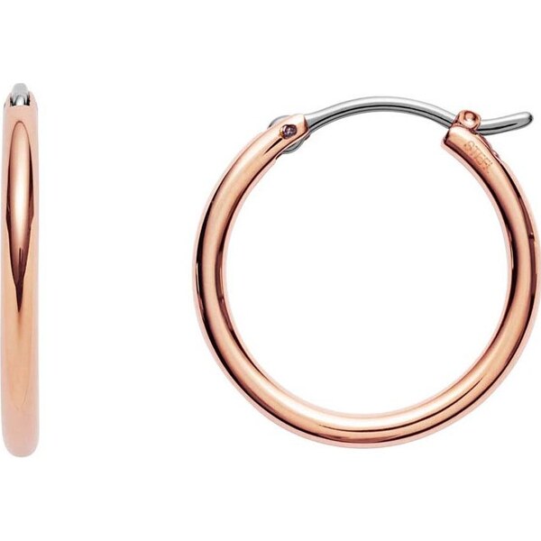 Fossil Pozlátené kruhové náušnice z ocele JOF00003791 66591313