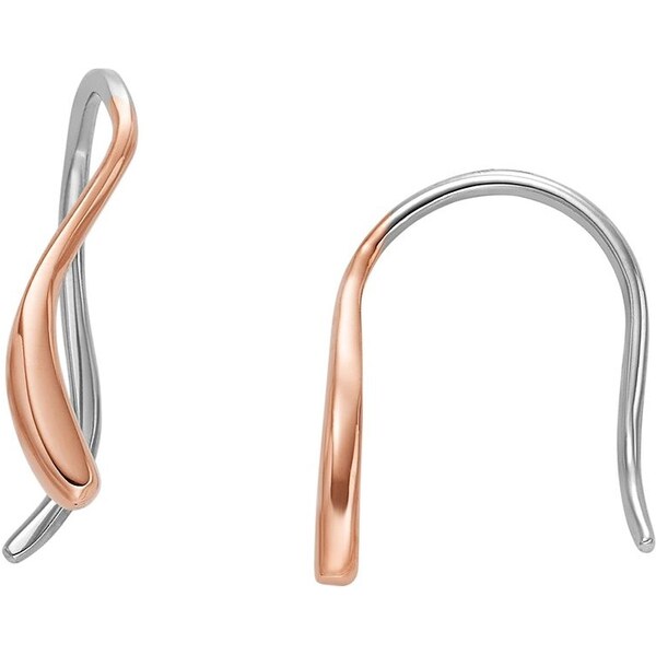 Skagen Moderné oceľové bicolor náušnice Wave SKJ1781791 66587974