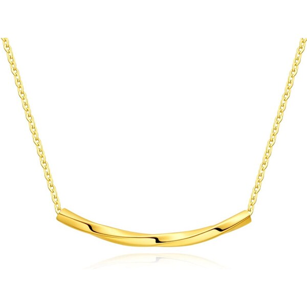 MOISS Minimalistický pozlátený náhrdelník pre ženy N0000876 67196190