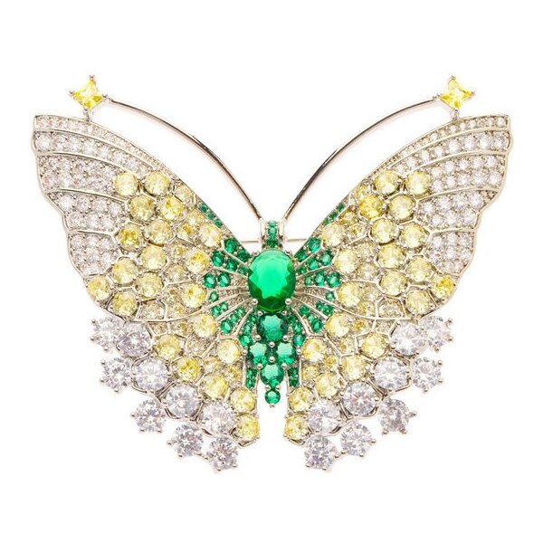 Oliver Weber Žiarivá brošňa s kryštálmi Motýľ Monarch 58058 66588781