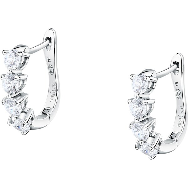 Morellato Strieborné visiace náušnice s kubickými zirkónmi Tesori 66592124