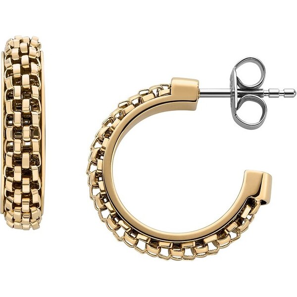 Skagen Štýlové pozlátené náušnice kruhy Merete SKJ1858710 66593906