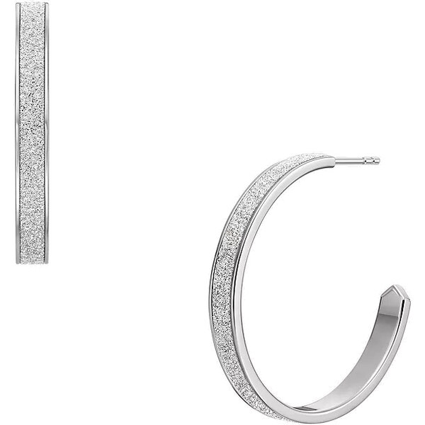 Fossil Oceľové kruhové náušnice JOF01135040 66581678