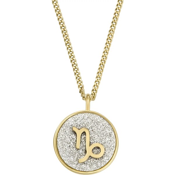 Fossil Pozlátený náhrdelník znamenia Kozorožec JOA00943710 66586168