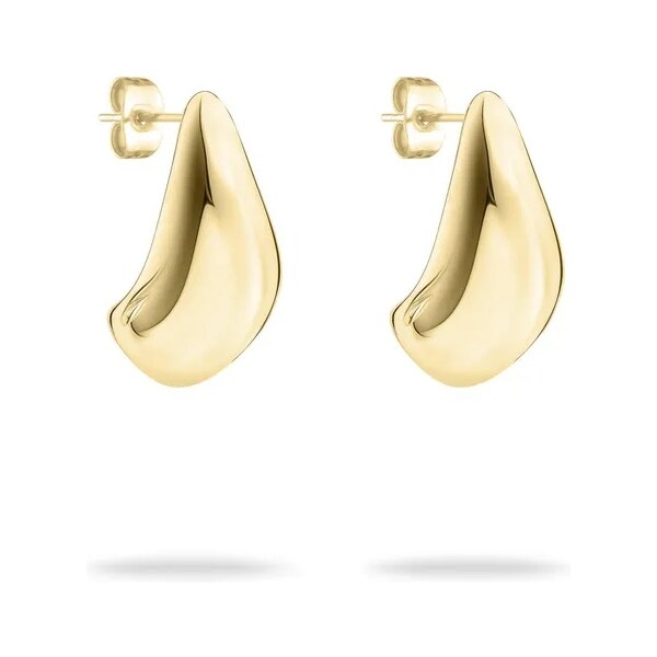 Tamaris Pozlátené oceľové náušnice Organic Shapes Tear Drop TJ-0601-E 66585086