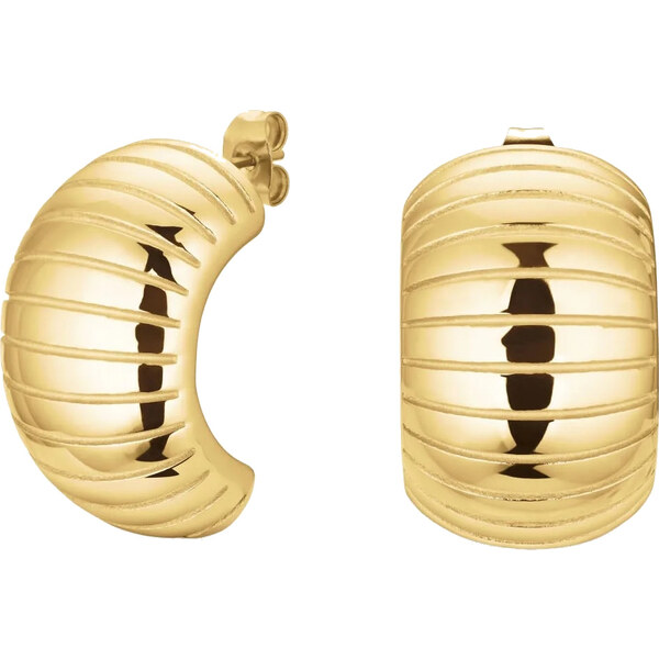 Rosefield Štýlové pozlátené polkruhové náušnice JESEG-J968 66588181