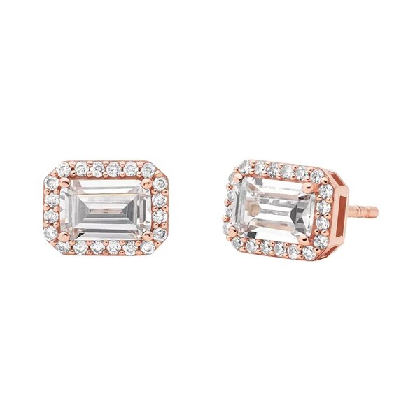 Michael Kors Trblietavé pozlátené náušnice so zirkónmi Brilliance 66580655