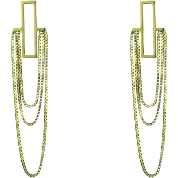 Marc Malone Krásne pozlátené visiace náušnice Ryan Gold Earrings 66583000