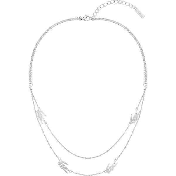 Lacoste Dvojitý oceľový náhrdelník pre ženy Crocodile 2040469 66581270