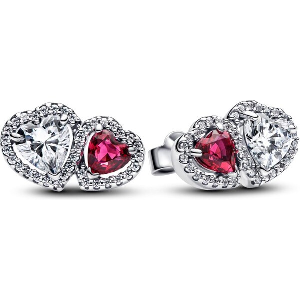 Pandora Blyštivé srdiečkové náušnice Timeless 293633C01 66584642