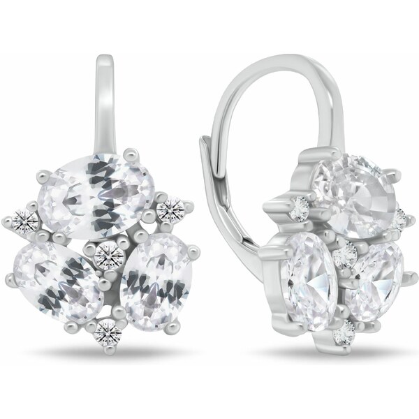 Brilio Silver Očarujúce strieborné náušnice s čírymi zirkónmi EA1182W 66583981