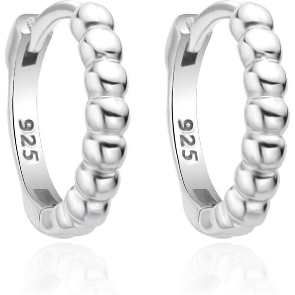 Agato Pôvabné kruhové náušnice zo striebra AGT-E249K 67123008