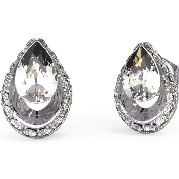Guess Elegantné oceľové náušnice Crystal Drop JUBE03393JWRHT/U 66578169
