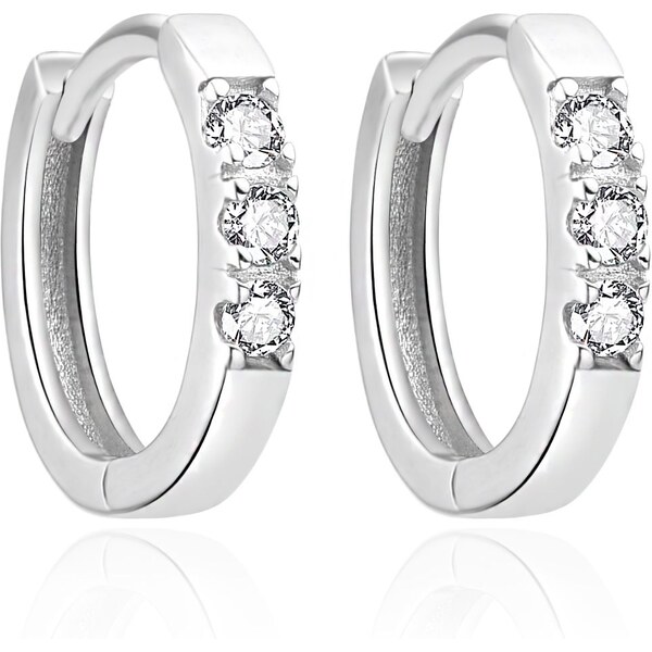 Agato Trblietavé kruhové náušnice zo striebra AGT-E250KW 66588055