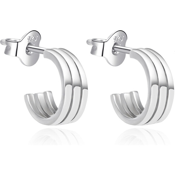 Agato Minimalistické kruhové náušnice AGT-E190P 66586274