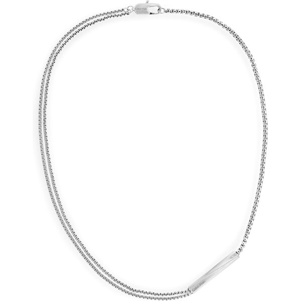Calvin Klein Dvojitý pánsky oceľový náhrdelník Iconic 35100057 66594648