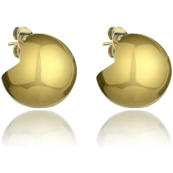 Marc Malone Pozlátené oceľové náušnice Carter Gold Earrings MCE24036G 66589639