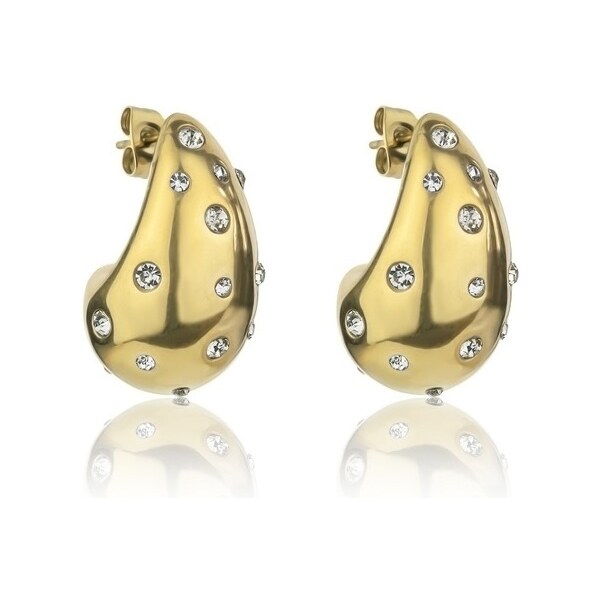 Marc Malone Pozlátené náušnice Tear Drop Adley Gold Earrings MCE24045G 66592753