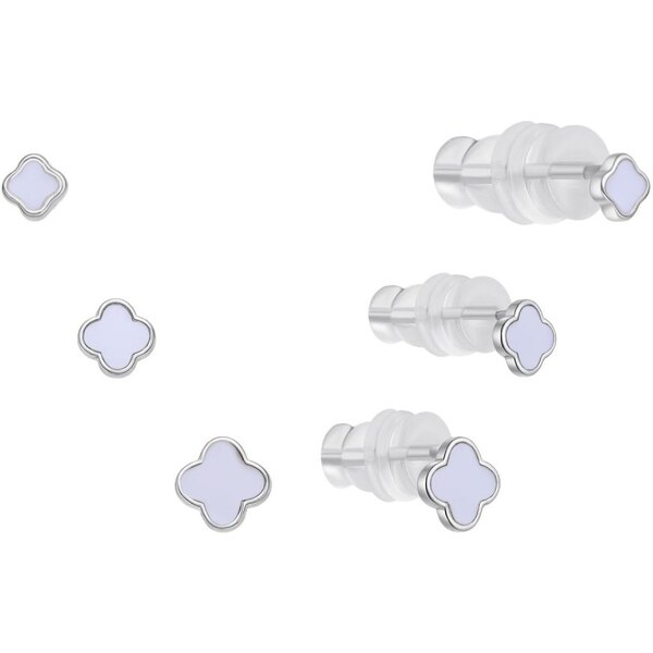 MOISS Sada strieborných kôstkových náušníc E0004920 (3 páry náušníc) 66586438