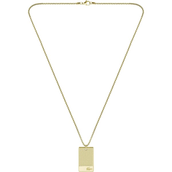 Lacoste Módny pánsky pozlátený náhrdelník Stencil 2040220 66580769