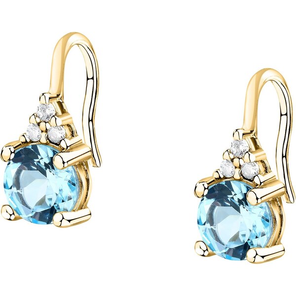 Morellato Pozlátené visiace náušnice s kubickými zirkónmi Tesori 66578997