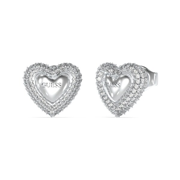 Guess Nádherné oceľové náušnice Srdiečka Beloved JUBE05020JWRHT/U 66578608