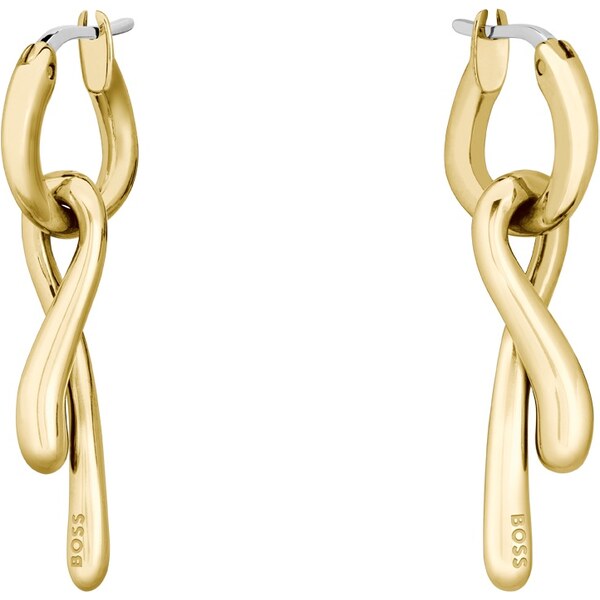 Hugo Boss Módne pozlátené oceľové náušnice 2v1 1580704 66582805