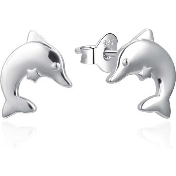Agato Hravé strieborné náušnice Delfín AGT-E099P 66578675