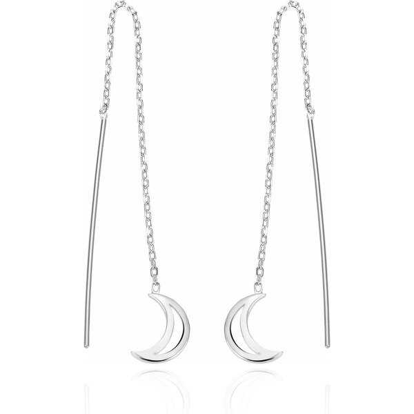 Agato Dlhé strieborné náušnice s mesiacom AGT-E044V 66583018
