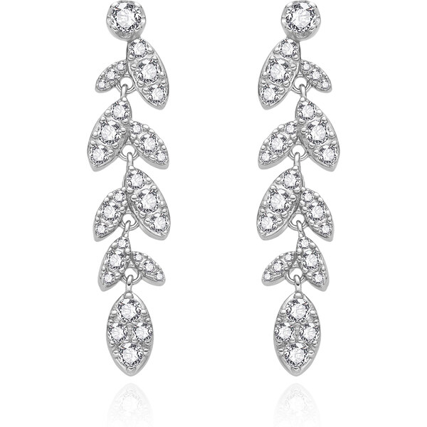 Agato Trblietavé strieborné náušnice so zirkónmi AGT-E159PW 66590553