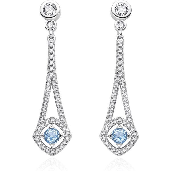 Agato Očarujúce strieborné náušnice so zirkónmi AGT-E132PWBL 66591175