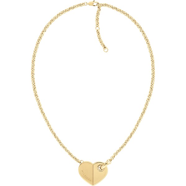 Tommy Hilfiger Pôvabný pozlátený náhrdelník z ocele Bold Hearts 66594619