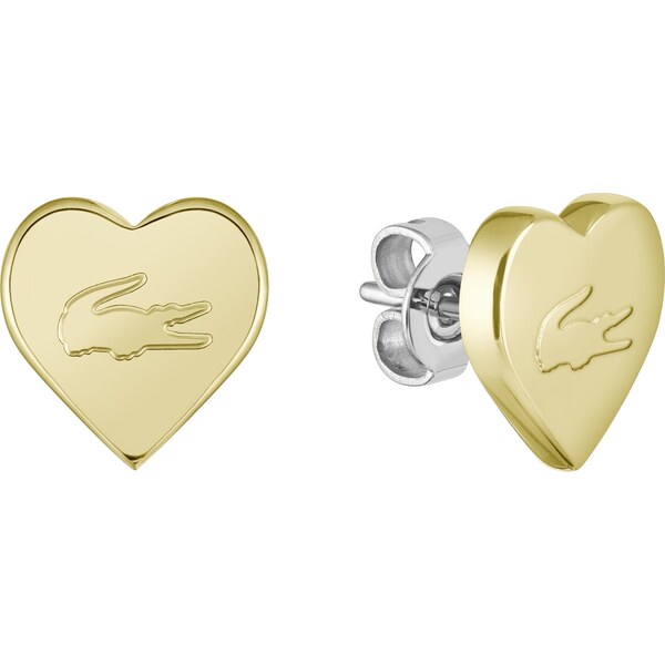 Lacoste Pozlátené náušnice Srdce s krokodílom 2040401 66583889