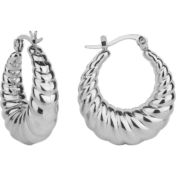 Troli Elegantné kruhové náušnice z ocele 66591638