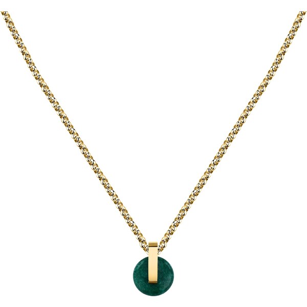 Trussardi Pozlátený dámsky náhrdelník s achátom T-Round TJAYF03 66594014