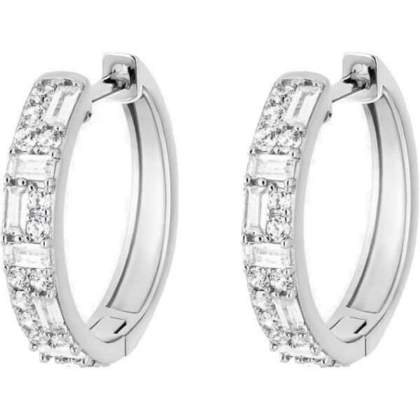 Preciosa Strieborné kruhy s kubickou zirkóniou Twinkle Royal Lagoon 66583495