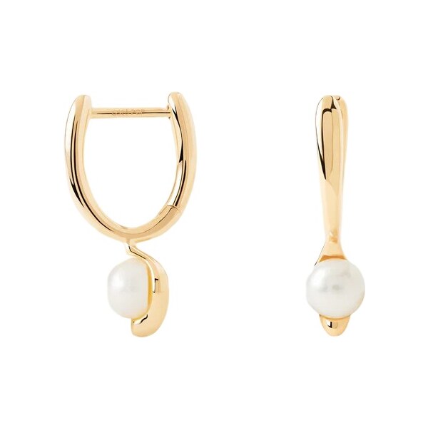 PDPAOLA Pozlátené náušnice s perlami La Perla Mini AR01-E69-U 66584172