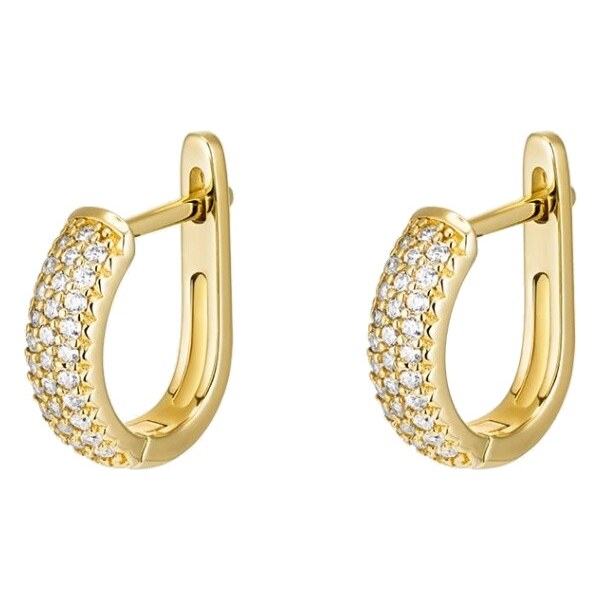 Preciosa Pozlátené náušnice s kubickou zirkóniou Marielle Royal Lagoon 66578679