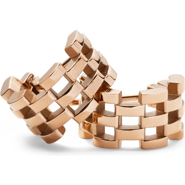 Daniel Wellington Štýlové bronzové náušnice 5-Link DW00400960 66580831