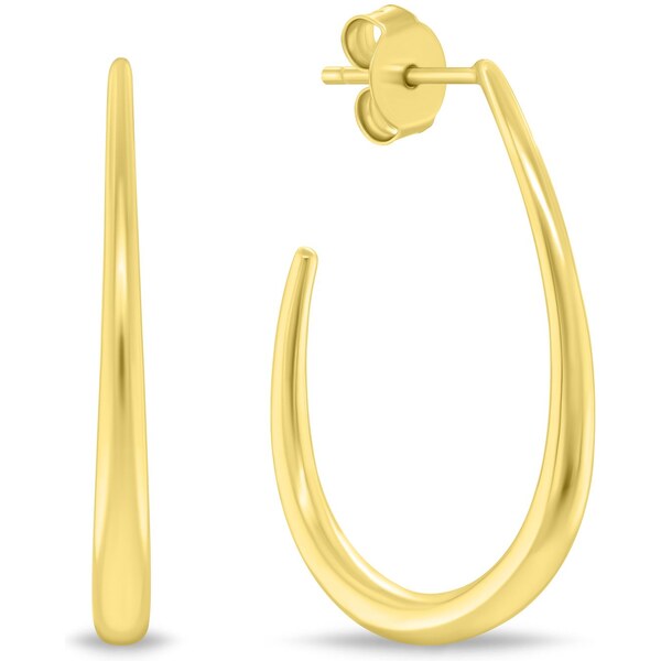 Brilio Silver Výrazné pozlátené oválne náušnice EA1146Y 66594034