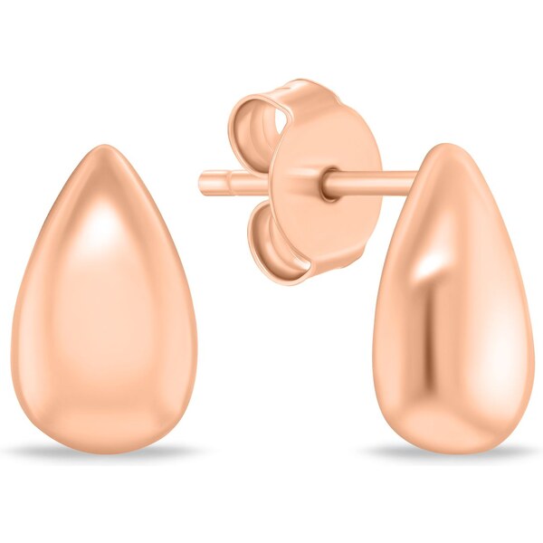 Brilio Silver Ružovo pozlátené náušnice Kvapky EA1149R 66592819