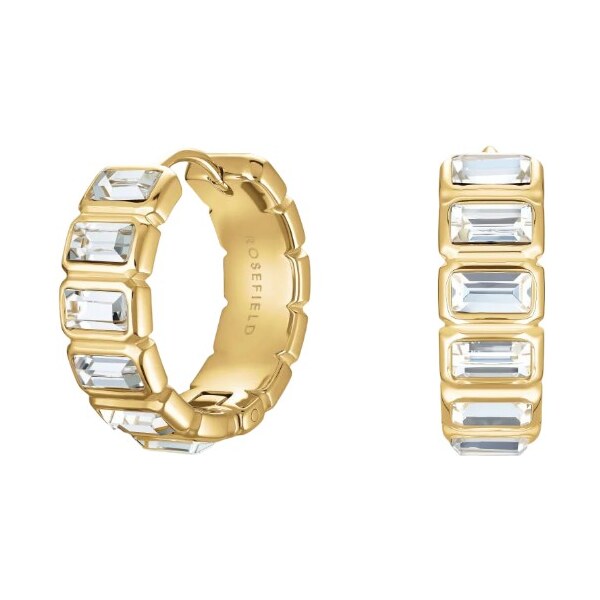 Rosefield Oslnivé pozlátené náušnice s kryštálmi Iconic JEOHG-J1130 66589264